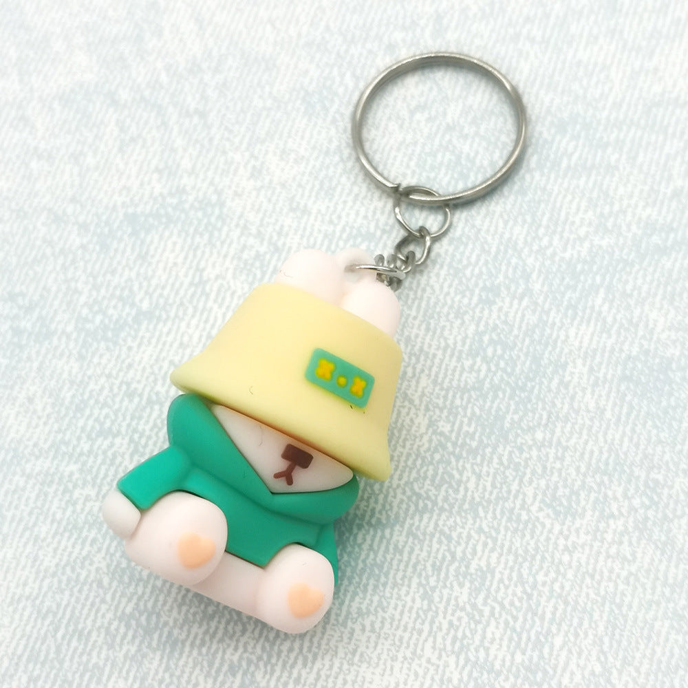 Wholesale Cartoon Rabbit PVC Keychain